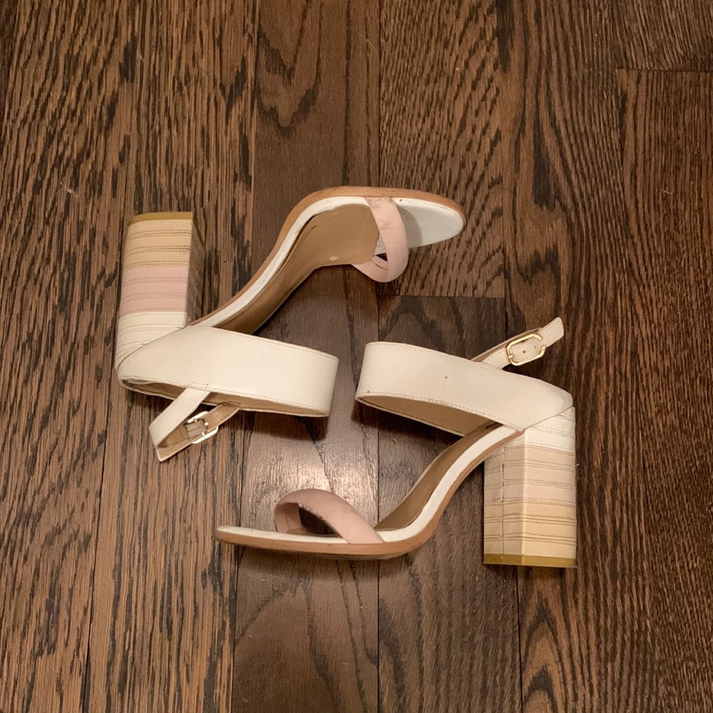 Aldo Neutral Color Block Heels